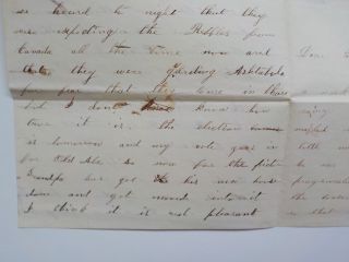 Civil War Letter 1864 Rebels Canada Vote Abraham Lincoln Austinburg Ohio Antique 3
