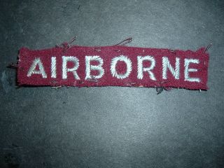 British Airborne Shoulder Title Straight Off A Uniform
