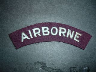 British Airborne Shoulder Title Arched