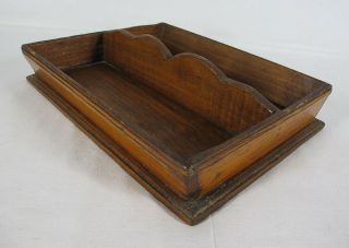 Antique Pine Cutlery Tray Absolutely Gorgeous This Has Been Great Wear Yqz
