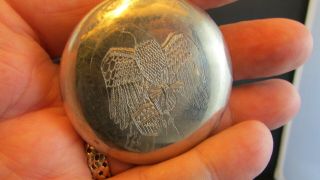 1865 Civil War Pocket Watch Case American Eagle Engraved Dueber Silverine Case