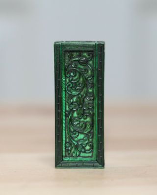 Antique Chinese Carved Lacquer Chop Seal Box,  18th,  19th Century,  Qing Dynasty.