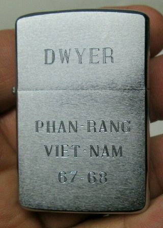 1967 Vietnam Dwyer Phan - Rang Viet - Nam Zippo Lighter Very No Res