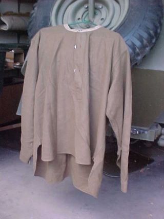 British Wwii Shirt - Wool - Khaki