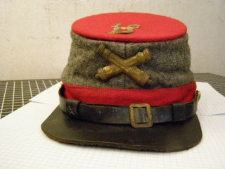 Antique Vintage Civil War Confederate Forage Cap Kepi ? Reenactors ?