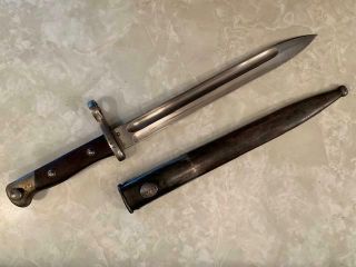 German Mauser Bayonet Made For The Chilean Army,  Markings.