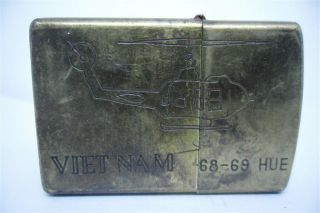 Vietnam War Zippo Lighter Hue 68 69 Vintage 3