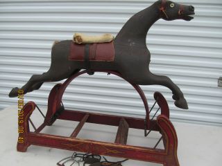 Converse Horse Antique Wood Rocking Glider Only No Horse Toy Converse 1880 