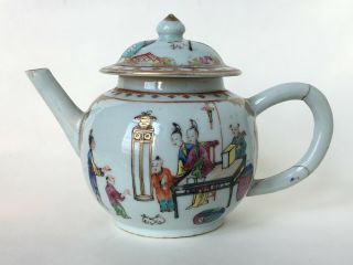 Antique 18th C Chinese Export Porcelain Teapot Yongzheng Period Qing