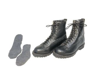 Us Military Mountain Ski Boots Leather 10th Sfg Chippewa 13e Vintage Goodyear