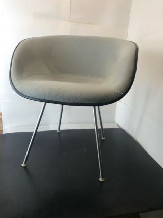 1x - - WHITE - HERMAN MILLER - Vintage Chair - Eames Shell MCM 2