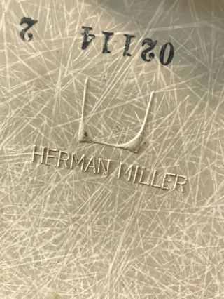 1x - - WHITE - HERMAN MILLER - Vintage Chair - Eames Shell MCM 8