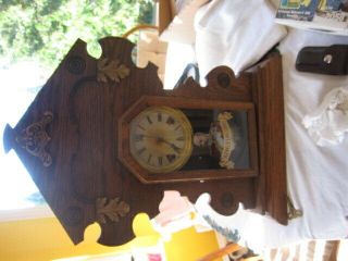 Arthur Pequegnat Kitchen Clock Monarch King Edward Berlin Canada Oak Case Mantel