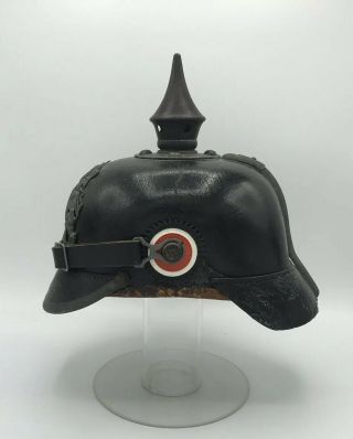 Ww1 Bavarian M1915 Pickelhaube Wwi Spike Helmet German Stahlhelm 4