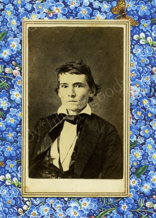 Confederate Vice President Alexander H Stephens 1860s Civil War Time Albumen Cdv