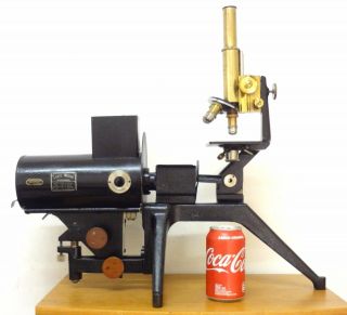 Antique Ernst Leitz Wetzlar 1929 Xb Micro Projector Microscope Carbon Arc Lamp