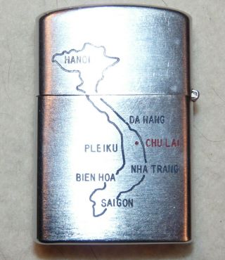 Vietnam War US Army 23rd Infantry Americal Division Engraved Penguin Lighter 2