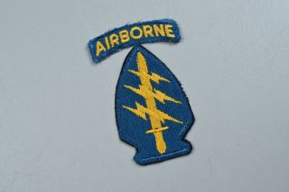Vietnam War U.  S.  Special Forces Patch W/teal - Green Airborne Arc