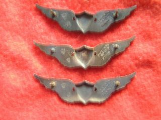 636.  VN Era group of identical Sterling US Army BASIC Flight Surgeon wings 4