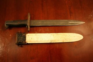 Vintage World War 2 Ww2 Usa Afh Knife Bayonet