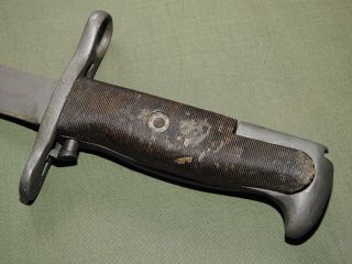 South Korean 1950s Pre - Vietnam Rok M - 1 Garand Bayonet Vtg Fixed Blade Knife Rare