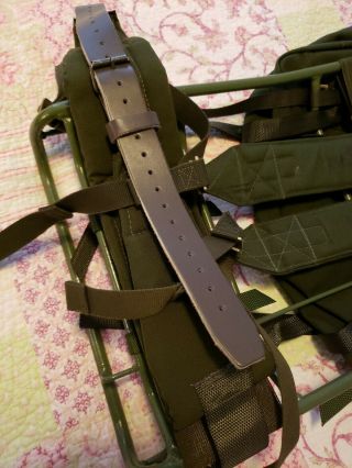 Swedish Military Army LK35,  SJ - 35 Rucksack Backpack with Frame,  lrg frame /belt 10