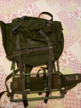 Swedish Military Army Lk35,  Sj - 35 Rucksack Backpack With Frame,  Lrg Frame /belt