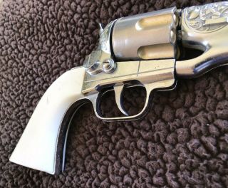 Vintage 1950’s Hubley Colt 45 Cap Gun Old Toy.  45 Capgun Pistol Western Cowboy 9