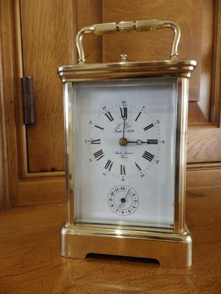 L Epee Grande Repeater/alarm Carriage Clock Fully Restored In