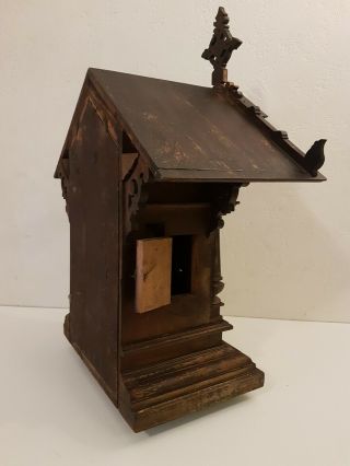 1888 Black Forest Cuckoo Mantle Clock 6