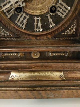 1888 Black Forest Cuckoo Mantle Clock 7