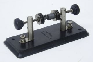 Antique 1910s Vintage A.  W.  Bowman Spark Gap Wireless Telegraph Marconi Key Era