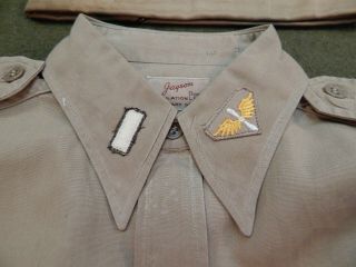 WWII U.  S.  Army Air Forces,  GLIDER PILOT Uniform Shirt & Garrison Cap,  Named 4