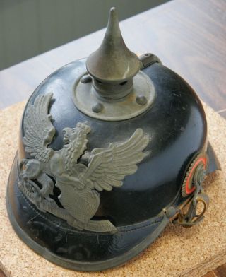 Ww1 German Prussian Pickelhaube Spiked Helmet Baden