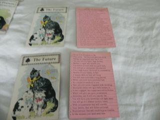 Antique Parker Brothers The Black Cat Fortune Telling game circa 1897 complete 10