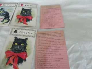 Antique Parker Brothers The Black Cat Fortune Telling game circa 1897 complete 7