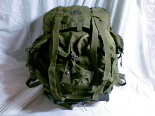 Us Army Issue Military Alice Rucksack Backpack Od Green Lc - 1 Patrol Assault Pack