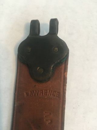 Vintage WW1 United States Military Leather Lawrence Rifle Sling 3