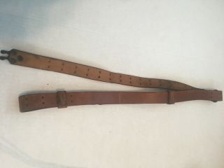 Vintage WW1 United States Military Leather Lawrence Rifle Sling 6