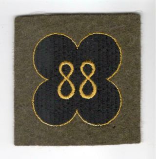 Pre Ww 2 Us Army 88th Infantry Division Wool Patch Inv J482