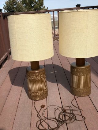 Vintage Martz Table Lamp Pair (marshall Studios)