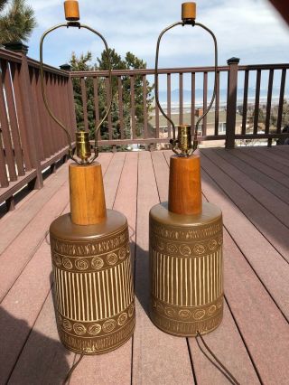 Vintage Martz Table Lamp Pair (Marshall Studios) 3