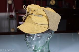 Us Ww1 Army M1907 Cold Weather Arctic Field Hat Cap.  6 7/8.  Rare.