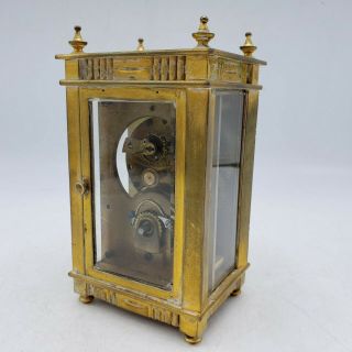 Antique Gilt Bronze Carriage Clock - Boston Clock Company Serial Number 3548 6