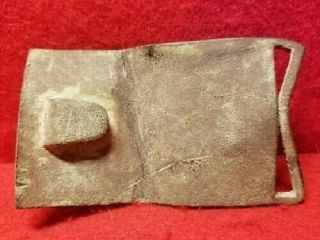 EXCAVATED CIVIL WAR VIRGINIA BELT PLATE RECOVERED CHARLES CITY COUNTY,  VIRGINIA 2