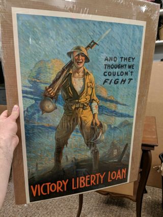 World War One US Army And they thought we couldn ' t fight liberty lo litho/poster 6