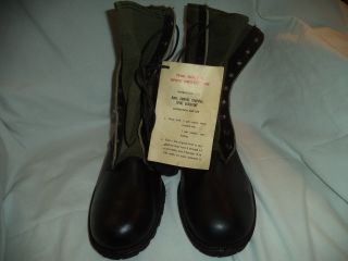 Tropical Combat Boots (jungle Boots) Size 10n,  Viet Nam Era 1967 Nos