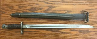 Collectors Ww1 Us Military Winchester M1917 Bayonet And Scabbard