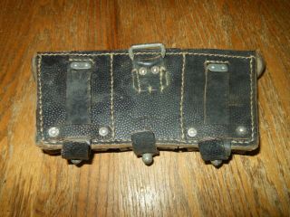 WW2 German Wehrmacht Heer Luftwaffe K98 Leather Ammo Pouch 7 - 4