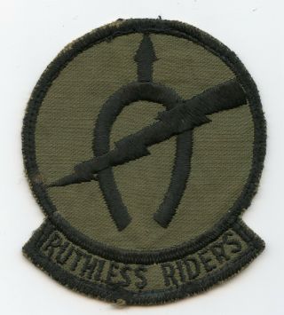 Vietnam War B Troop 7th Section 17th Air Cavalry Ruthless Riders Patch